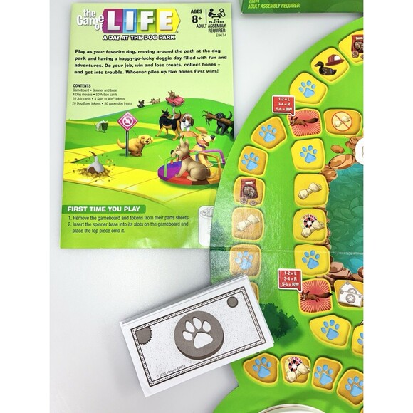 The Game of Life A Day At The Dog Park Pet Edition Board Game Exclusive Hasbro - Picture 5 of 11